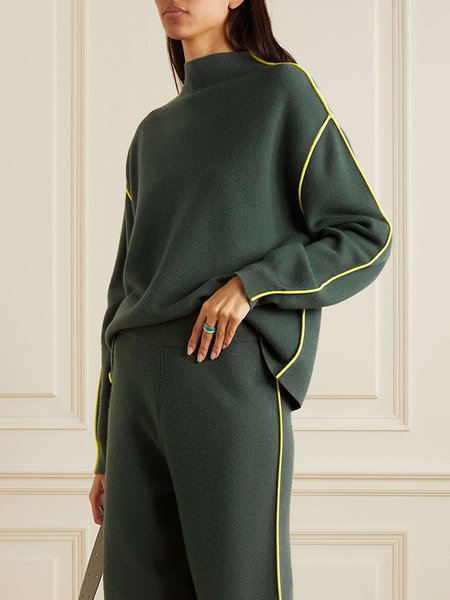 Urban Half Turtleneck Color Block Sweatshirt, Deep green, Hoodies and Sweatshirts
Urban Half Turtleneck Color Block Sweatshirt, Deep green, Hoodies and Sweatshirts