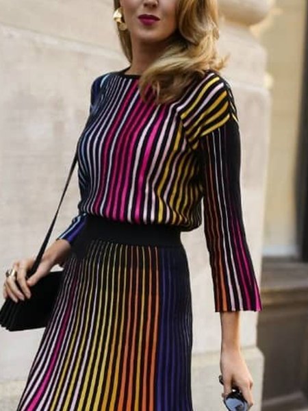 Elegant Ombre Regular Fit Shirt, Multicolor, Blouses and Shirts