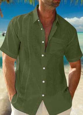 Shirt Collar Pocket Stitching Regular Sleeve Regular Fit Casual Shirt, Green, Shirts & Blouse
Shirt Collar Pocket Stitching Regular Sleeve Regular Fit Casual Shirt, Green, Shirts & Blouse