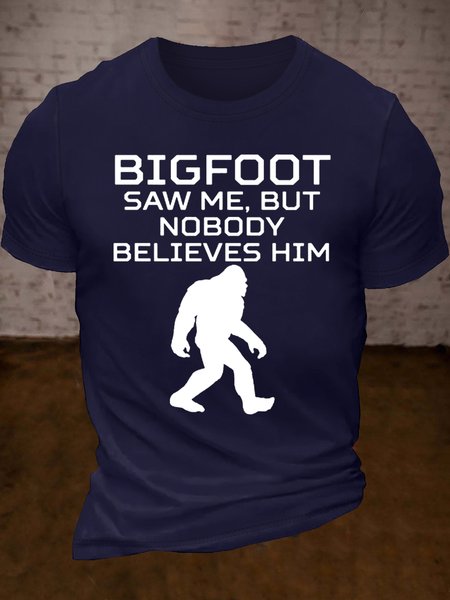 Women's Cotton Bigfoot Saw Me, But Nobody Believes Him Casual Letters T-Shirt, Dark blue, T-shirts
Women's Cotton Bigfoot Saw Me, But Nobody Believes Him Casual Letters T-Shirt, Dark blue, T-shirts