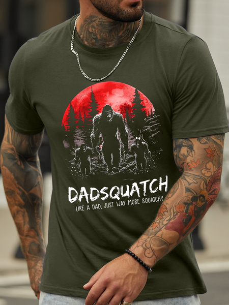 Men's Funny Grandpa Squatch Cotton Crew Neck Casual Loose T-Shirt, Green, T-shirts
Men's Funny Grandpa Squatch Cotton Crew Neck Casual Loose T-Shirt, Green, T-shirts