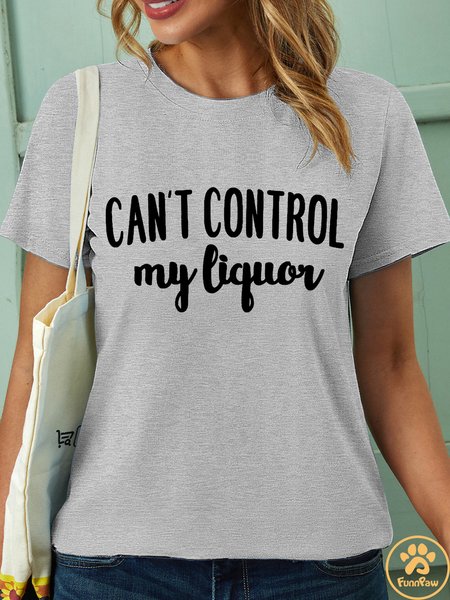 Women's Can’t Control Pet Matching T-Shirt, Gray, T-shirts