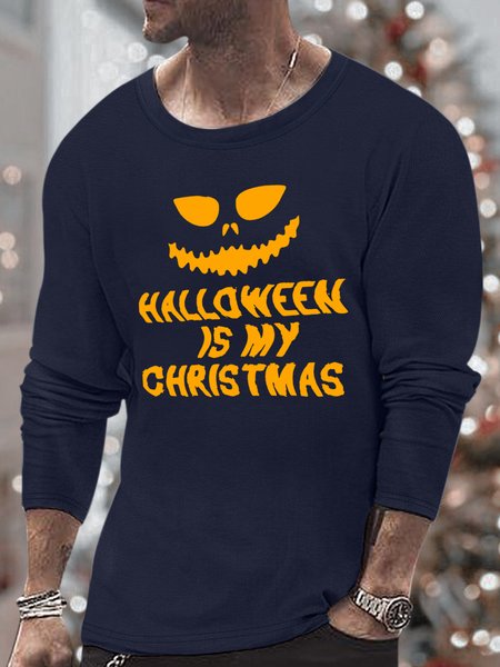 Men’s All Saints’ Day Regular Fit Casual Text Letters Crew Neck Top, Dark blue, Long Sleeves
Men’s All Saints’ Day Regular Fit Casual Text Letters Crew Neck Top, Dark blue, Long Sleeves