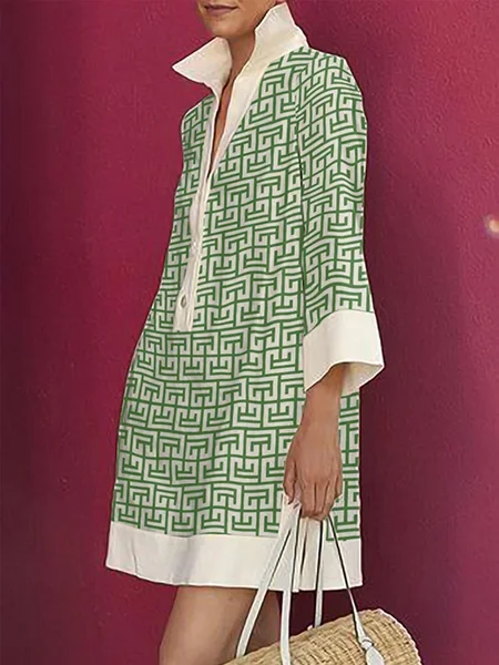 Pocket Stitching Urban Geometric Mini Dress With No Belt, As picture, Mini Dresses
Pocket Stitching Urban Geometric Mini Dress With No Belt, As picture, Mini Dresses