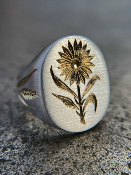 casual ring, Silver, Rings