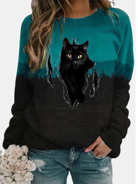 Women's Casual Cat Pattern Gradient Pullover Hoodie Urban Daily Women's Clothing, As picture, Sweatshirts & Hoodies
Women's Casual Cat Pattern Gradient Pullover Hoodie Urban Daily Women's Clothing, As picture, Sweatshirts & Hoodies