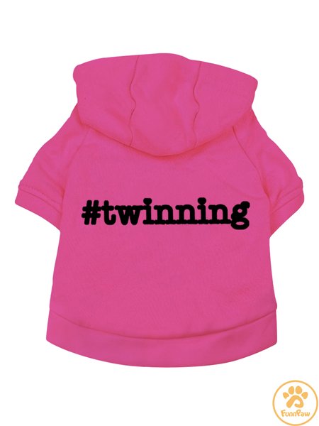 Twinning Human Matching Do hoodie, Rose red, Pet Hoodies