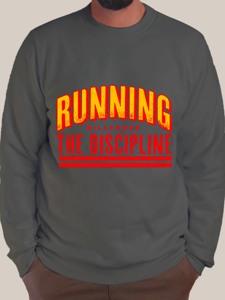 Men's RUNNING WILLPOWER THE DISCIPLINE Color Block Crew Neck Loose Casual Sweatshirt, Deep gray, Hoodies&Sweatshirts
Men's RUNNING WILLPOWER THE DISCIPLINE Color Block Crew Neck Loose Casual Sweatshirt, Deep gray, Hoodies&Sweatshirts