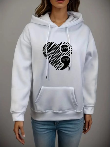 Heart/Cordate Casual Hoodie, White, Sweatshirts & Hoodies
Heart/Cordate Casual Hoodie, White, Sweatshirts & Hoodies