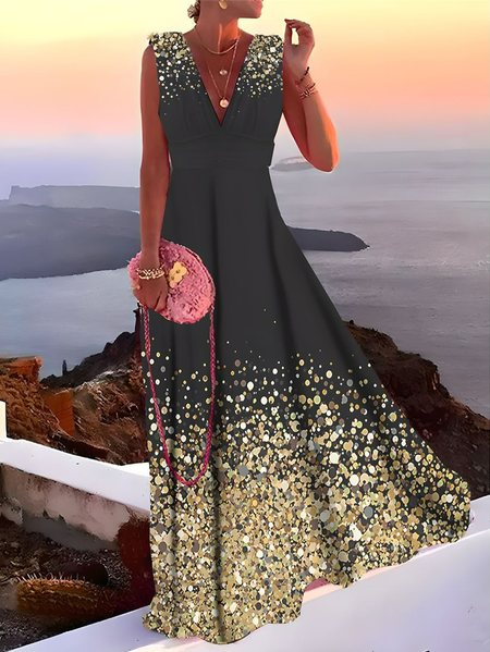 Regular Fit Elegant V Neck Ombre Wedding Dress & Party Dress, Black, Party Dresses
Regular Fit Elegant V Neck Ombre Wedding Dress & Party Dress, Black, Party Dresses