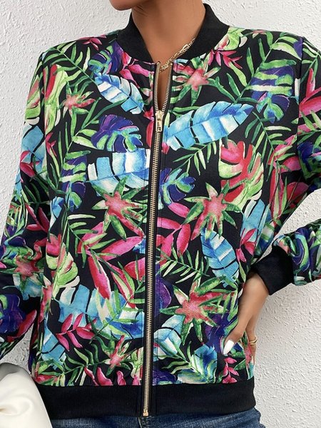 Hoodie Long Sleeve Floral Zipper Regular Loose Jacket For Women, Multicolor, Jackets
Hoodie Long Sleeve Floral Zipper Regular Loose Jacket For Women, Multicolor, Jackets