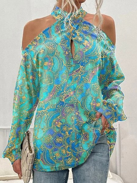Vintage Print Shirt Women Halter Off Shoulder Women, Green, Shirts & Blouses
Vintage Print Shirt Women Halter Off Shoulder Women, Green, Shirts & Blouses