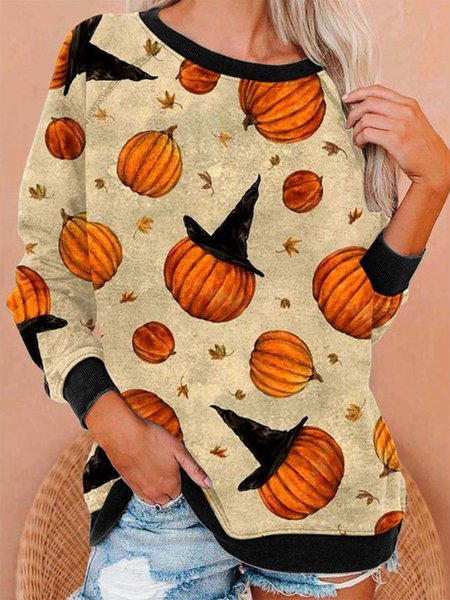 Halloween Casual Sweatshirt, Color1, Sweatshirts & Hoodies