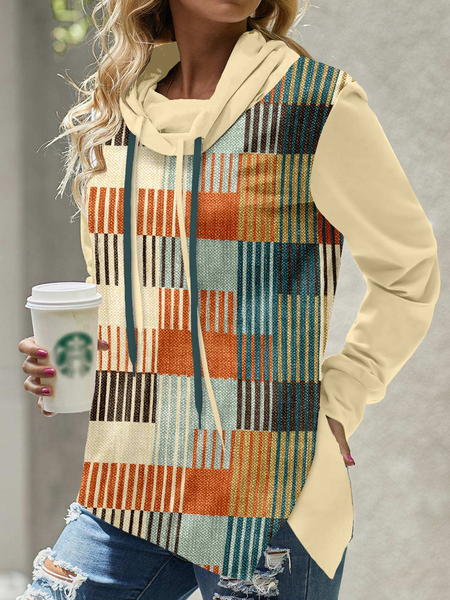 Crew Neck Casual Geometric Sweatshirt, Yellow, Sweatshirts & Hoodies
Crew Neck Casual Geometric Sweatshirt, Yellow, Sweatshirts & Hoodies