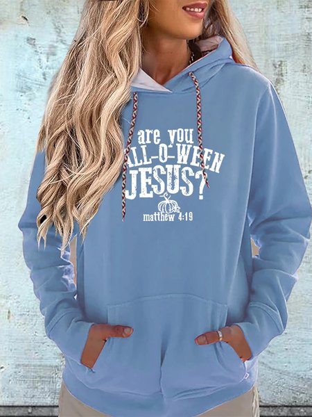 Casual Hoodie Hoodie, Blue, Sweatshirts & Hoodies