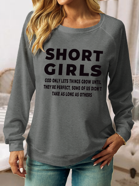 Women's Crew Neck Text Letters Casual Spring/Fall Long Sleeve Sweatshirt, Gray, Sweatshirts & Hoodies
Women's Crew Neck Text Letters Casual Spring/Fall Long Sleeve Sweatshirt, Gray, Sweatshirts & Hoodies
