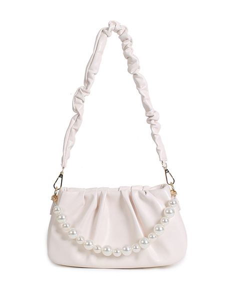 Casual Shoulder Bag, White, Bags