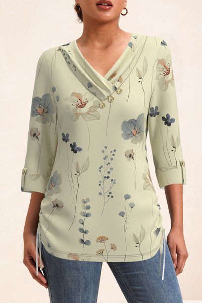 Long Sleeve Floral Regular High Elasticity Loose Shirt For Women, Multicolor, Blouses
Long Sleeve Floral Regular High Elasticity Loose Shirt For Women, Multicolor, Blouses