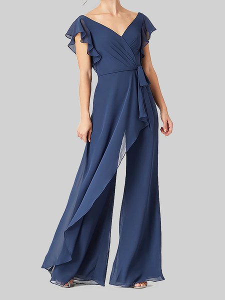 Women Cap Sleeve V Neck Loose Long Party Casual Plain Jumpsuits, Purplish blue, Jumpsuits&Rompers
Women Cap Sleeve V Neck Loose Long Party Casual Plain Jumpsuits, Purplish blue, Jumpsuits&Rompers