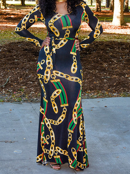 Elegant Tight High Elasticity Long Sleeve Maxi Dress With Belt, As picture, Maxi Dresses
Elegant Tight High Elasticity Long Sleeve Maxi Dress With Belt, As picture, Maxi Dresses