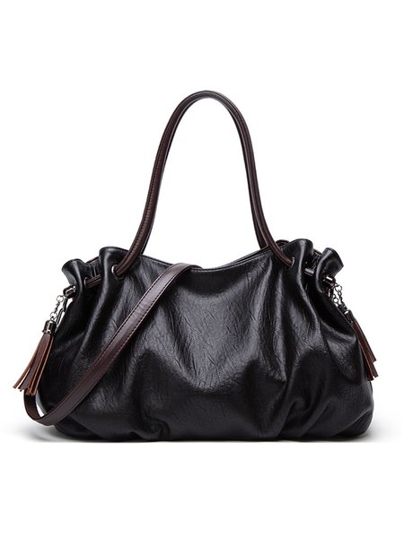 Vintage Multi-compartment Srawstring Boston Bag Large Capacity Ruched Tote Bag with Crossbody Strap, Black, Bags
Vintage Multi-compartment Srawstring Boston Bag Large Capacity Ruched Tote Bag with Crossbody Strap, Black, Bags