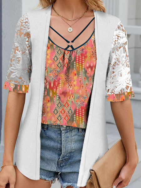 V Neck Sleeveless Abstract Lace Regular Medium Elasticity Loose Blouse For Women, Flower, Blouses
V Neck Sleeveless Abstract Lace Regular Medium Elasticity Loose Blouse For Women, Flower, Blouses