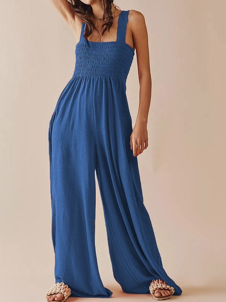 Women Sleeveless Spaghetti Regular Fit Long Daily Casual Plain Natural Jumpsuit, Blue, Jumpsuits&Rompers
Women Sleeveless Spaghetti Regular Fit Long Daily Casual Plain Natural Jumpsuit, Blue, Jumpsuits&Rompers