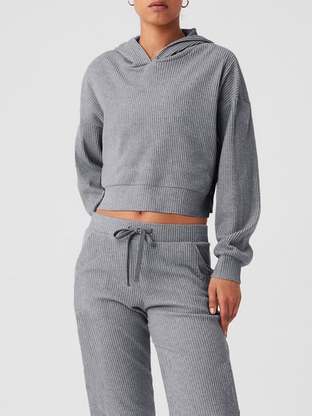 Women's Plain Daily Going Out Two Piece Set Long Sleeve Casual Spring/Fall Top With Pants Matching Set, Gray, Suit Set
Women's Plain Daily Going Out Two Piece Set Long Sleeve Casual Spring/Fall Top With Pants Matching Set, Gray, Suit Set