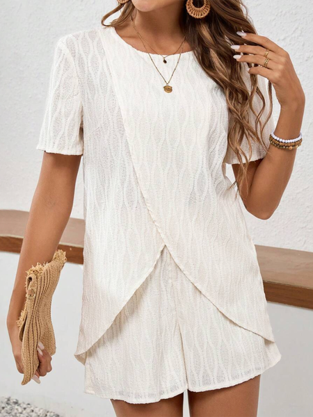 Women's Plain Daily Going Out Two Piece Set Short Sleeve Casual Summer Top With Pants Matching Set Apricot, Suit Set
Women's Plain Daily Going Out Two Piece Set Short Sleeve Casual Summer Top With Pants Matching Set Apricot, Suit Set