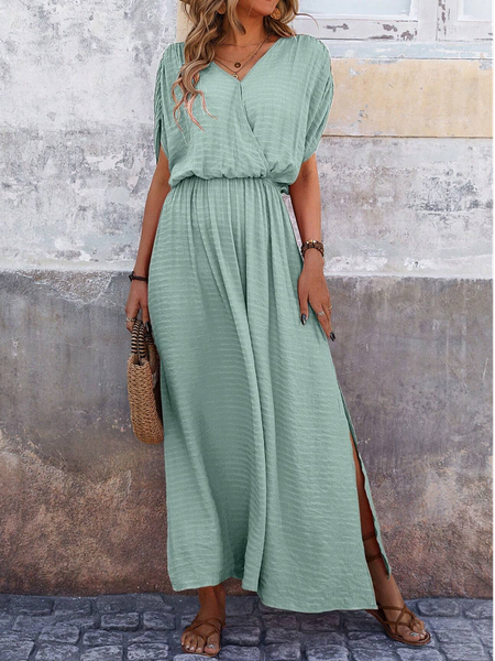 Women's Short Sleeve Summer Plain Dress V Neck Daily Going Out Casual Maxi A-Line Green, Dresses
Women's Short Sleeve Summer Plain Dress V Neck Daily Going Out Casual Maxi A-Line Green, Dresses