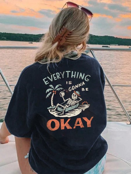 Women's Short Sleeve Tee T-shirt Summer Text Letters Printing Cotton Crew Neck Daily Going Out Vintage Top Black, T-Shirts
Women's Short Sleeve Tee T-shirt Summer Text Letters Printing Cotton Crew Neck Daily Going Out Vintage Top Black, T-Shirts