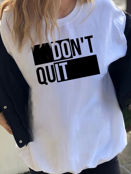 Women's Short Sleeve Tee T-shirt Summer Text Letters Printing Cotton Crew Neck Daily Going Out Vintage Top White, T-Shirts
Women's Short Sleeve Tee T-shirt Summer Text Letters Printing Cotton Crew Neck Daily Going Out Vintage Top White, T-Shirts