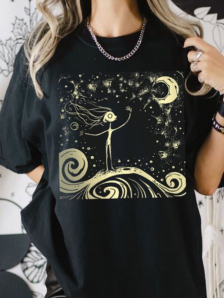 Women's Short Sleeve Tee T-shirt Summer Paintings Printing Cotton Crew Neck Daily Going Out Vintage Top Black, T-Shirts
Women's Short Sleeve Tee T-shirt Summer Paintings Printing Cotton Crew Neck Daily Going Out Vintage Top Black, T-Shirts