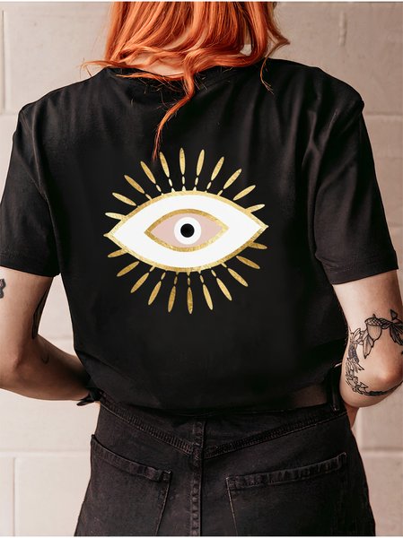 Women's Short Sleeve Tee T-shirt Summer Abstract Cotton Crew Neck Daily Going Out Vintage Top Black, T-Shirts
Women's Short Sleeve Tee T-shirt Summer Abstract Cotton Crew Neck Daily Going Out Vintage Top Black, T-Shirts
