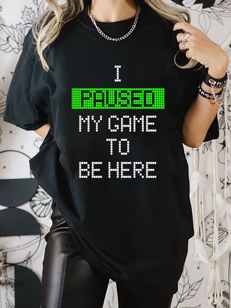Women's Short Sleeve Tee T-shirt Summer Text Letters Cotton Crew Neck Daily Going Out Casual Top Black, T-Shirts
Women's Short Sleeve Tee T-shirt Summer Text Letters Cotton Crew Neck Daily Going Out Casual Top Black, T-Shirts