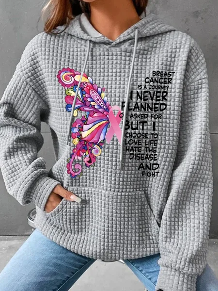 Breast Cancer Awareness Butterfly Graphic Simple Loose Hoodie, Gray, Hoodies&Sweatshirts
Breast Cancer Awareness Butterfly Graphic Simple Loose Hoodie, Gray, Hoodies&Sweatshirts