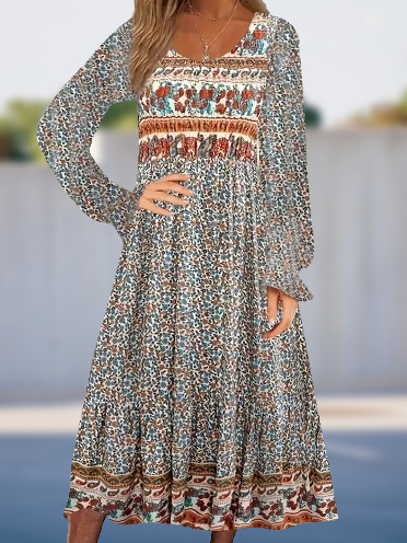 Women's Long Sleeve Spring/Fall Floral Dress Crew Neck Daily Going Out Casual Mini H-Line, Light blue, Dresses
Women's Long Sleeve Spring/Fall Floral Dress Crew Neck Daily Going Out Casual Mini H-Line, Light blue, Dresses
