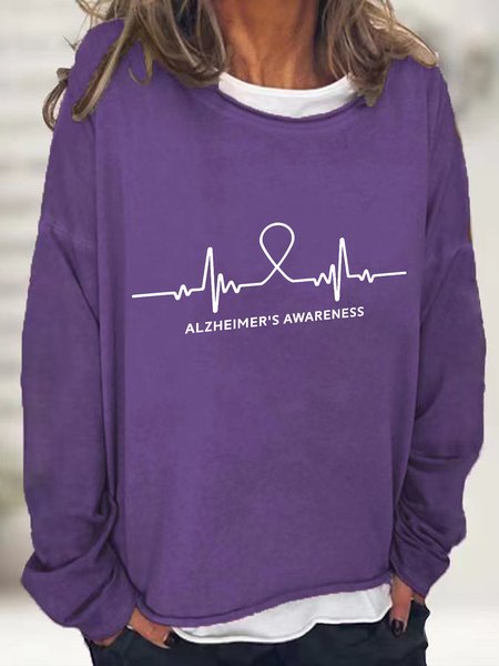 Alzheimer's Awareness Ribbon Casual Sweatshirt, Deep purple, Hoodies&Sweatshirts
Alzheimer's Awareness Ribbon Casual Sweatshirt, Deep purple, Hoodies&Sweatshirts