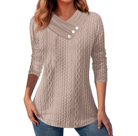Cross Neck Long Sleeve Plain Lace Regular Micro-Elasticity Loose Blouse For Women, Off white, Blouses
Cross Neck Long Sleeve Plain Lace Regular Micro-Elasticity Loose Blouse For Women, Off white, Blouses