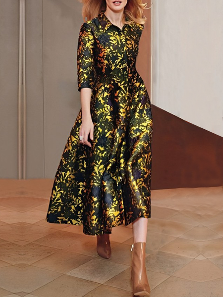 Regular Sleeve Shirt Collar Half Sleeve Elegant Midi Dress, As picture, Midi Dresses
Regular Sleeve Shirt Collar Half Sleeve Elegant Midi Dress, As picture, Midi Dresses