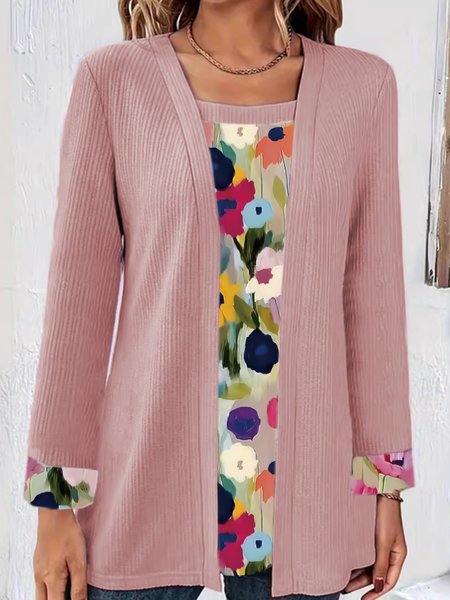 Crew Neck Long Sleeve Floral Regular Regular Fit Mock Two-Piece Blouse For Women, Pink, Blouses
Crew Neck Long Sleeve Floral Regular Regular Fit Mock Two-Piece Blouse For Women, Pink, Blouses