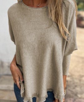 Women's Spring/Fall Plain Casual Long Sleeve Crew Neck Wool/Knitting Sweater, Khaki, Sweaters
Women's Spring/Fall Plain Casual Long Sleeve Crew Neck Wool/Knitting Sweater, Khaki, Sweaters
