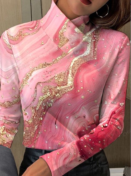 Women's Long Sleeve Blouse Spring/Fall Abstract Daily Going Out Casual Top, Deep pink, Shirts & Blouses
Women's Long Sleeve Blouse Spring/Fall Abstract Daily Going Out Casual Top, Deep pink, Shirts & Blouses