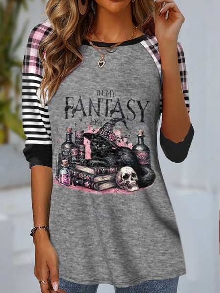 Women's Long Sleeve Tee T-shirt Spring/Fall Striped Jersey Crew Neck Daily Going Out Casual Top, Gray, Shirts & Blouses
Women's Long Sleeve Tee T-shirt Spring/Fall Striped Jersey Crew Neck Daily Going Out Casual Top, Gray, Shirts & Blouses