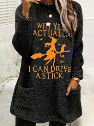 Crew Neck Long Sleeve Halloween Regular Micro-Elasticity Loose Blouse For Women, Black, Blouses
Crew Neck Long Sleeve Halloween Regular Micro-Elasticity Loose Blouse For Women, Black, Blouses