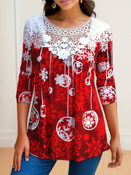 Women's Long Sleeve Blouse Spring/Fall Christmas V Neck Daily Going Out Casual Top, Wine red, Blouses
Women's Long Sleeve Blouse Spring/Fall Christmas V Neck Daily Going Out Casual Top, Wine red, Blouses