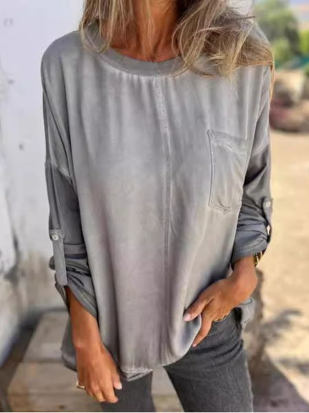 Women's Crew Neck Plain Casual Spring/Fall Long Sleeve Sweatshirt, Gray, Sweatshirts & Hoodies
Women's Crew Neck Plain Casual Spring/Fall Long Sleeve Sweatshirt, Gray, Sweatshirts & Hoodies