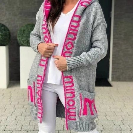 Women Wool/Knitting Text Letters Long Sleeve Comfy Casual Cardigan, Rose red, Sweaters
Women Wool/Knitting Text Letters Long Sleeve Comfy Casual Cardigan, Rose red, Sweaters