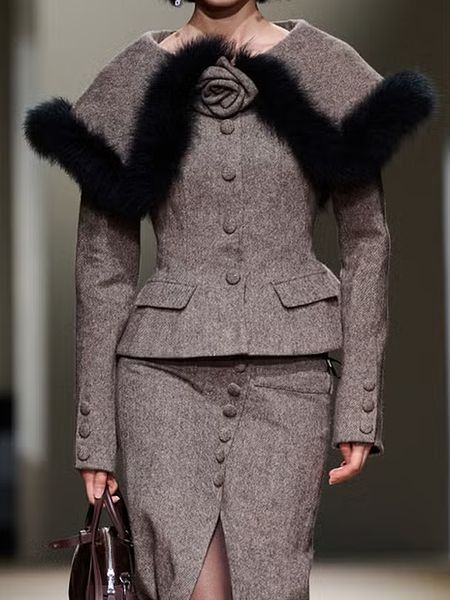 Regular Sleeve Elegant Regular Fit Color Block Long Sleeve Shawl Collar Jacket, As picture, Jackets
Regular Sleeve Elegant Regular Fit Color Block Long Sleeve Shawl Collar Jacket, As picture, Jackets