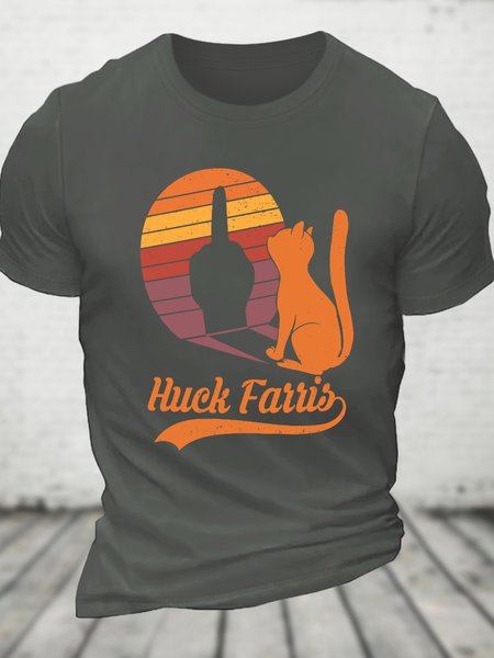 Funny Cat Shadow Huck Farris Funny Cat Meme Vintage Cotton T-shirt, Deep gray, T-shirts
Funny Cat Shadow Huck Farris Funny Cat Meme Vintage Cotton T-shirt, Deep gray, T-shirts